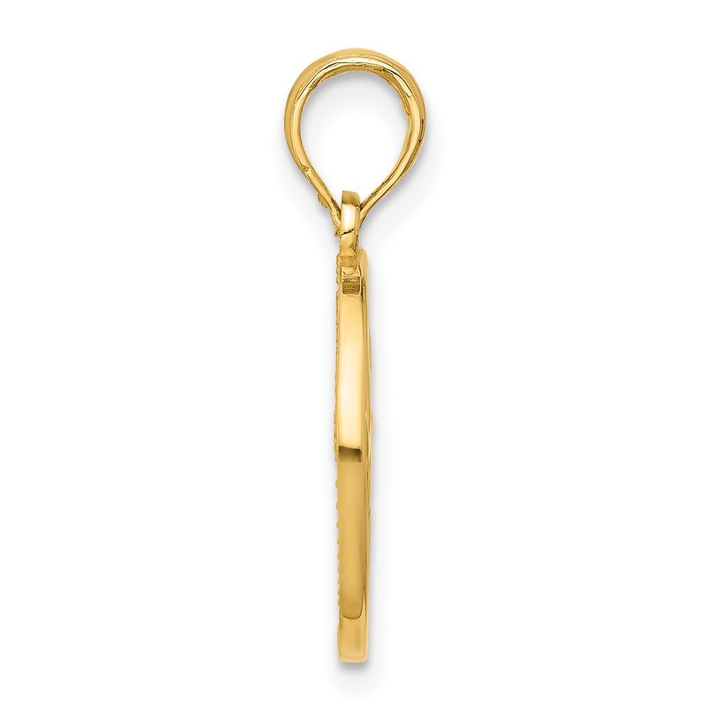 Charlie & Co Jewelry | 14k Polished Round Gemini Pendant - Model D5524