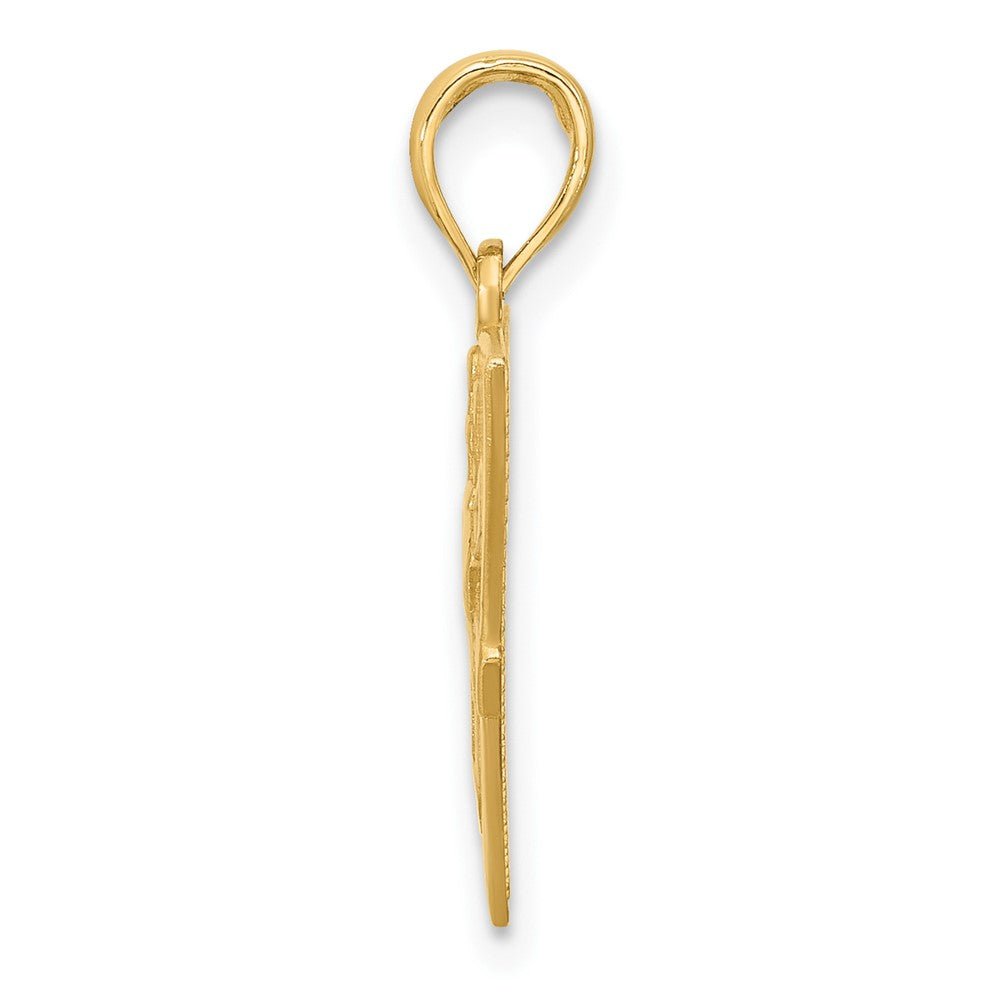 Charlie & Co Jewelry | 14k Polished Triangle Caduceus Charm - Model D5527