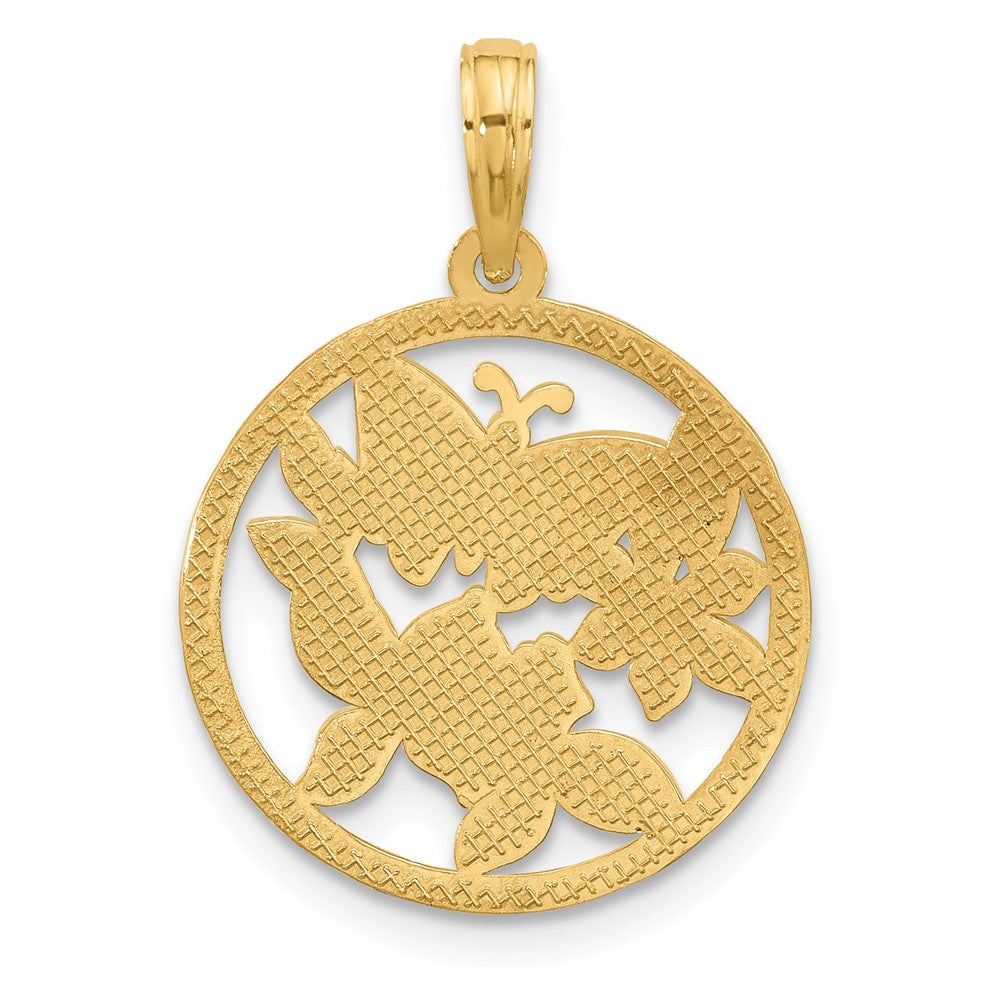 Charlie & Co Jewelry | 14k Polished Fancy Butterfly And Hearts Charm - Model D5563