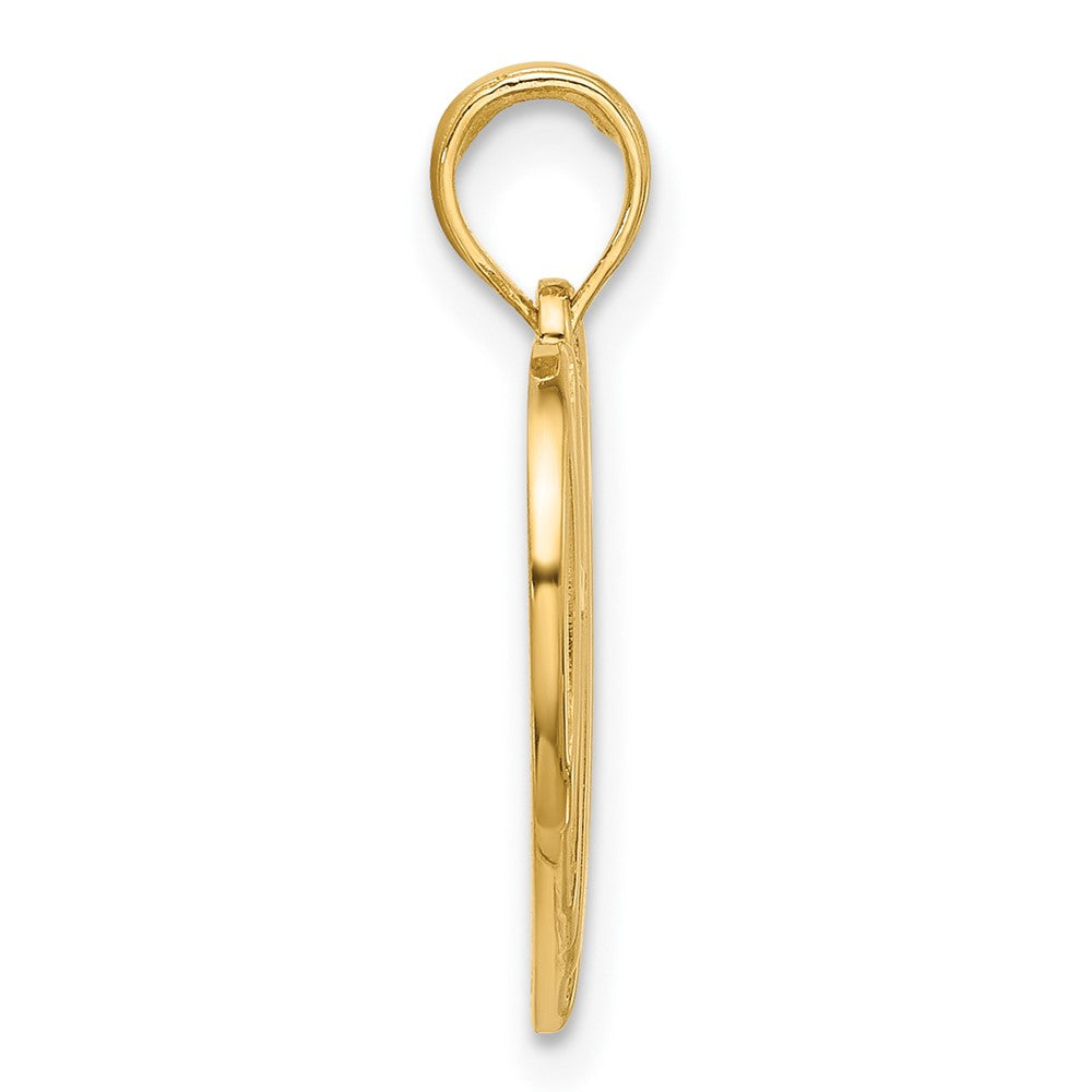 Charlie & Co Jewelry | 14k Polished Hope Heart Charm - Model D5573