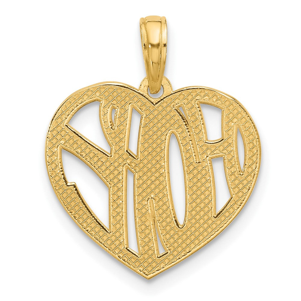 Charlie & Co Jewelry | 14k Polished Hope Heart Charm - Model D5573