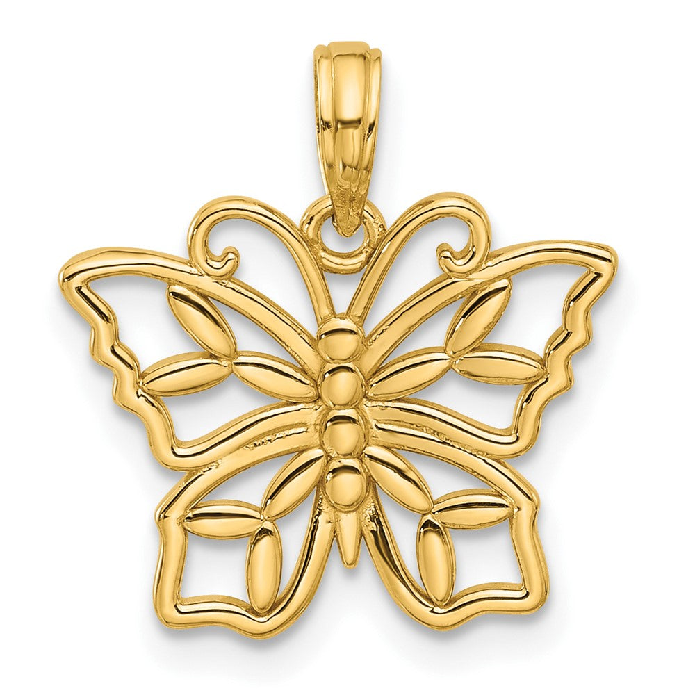 Charlie & Co Jewelry | 14k Polished Fancy Butterfly Charm - Model D5576
