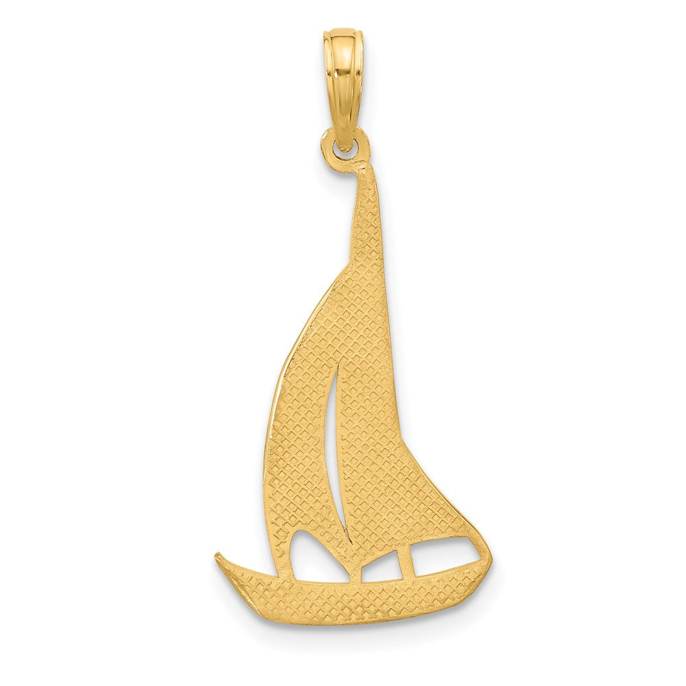 Charlie & Co Jewelry | 14k Polished Sailboat Charm - Model D5588