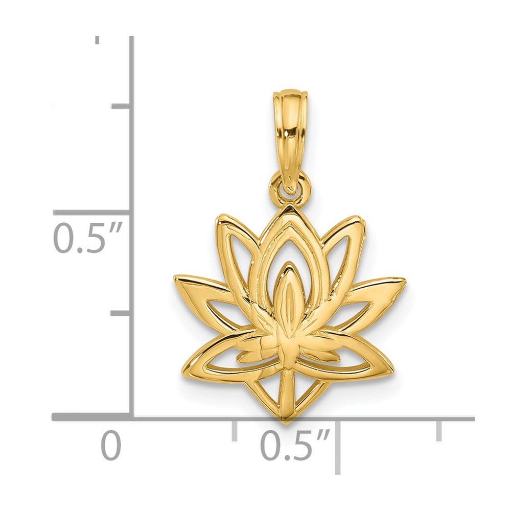 Charlie & Co Jewelry | 14k Polished Fancy Flower Charm - Model D5603