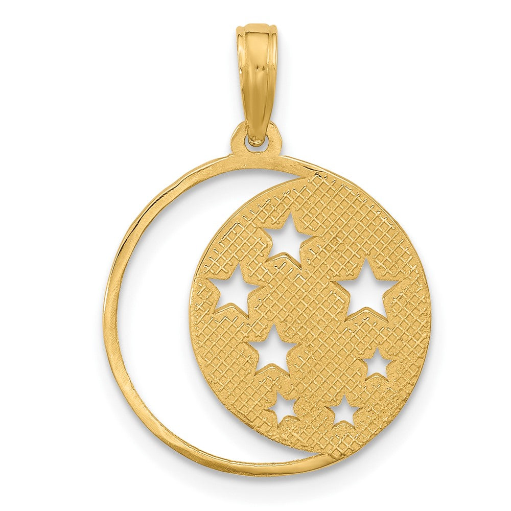 Charlie & Co Jewelry | 14k Polished Moon And Stars Charm - Model D5605
