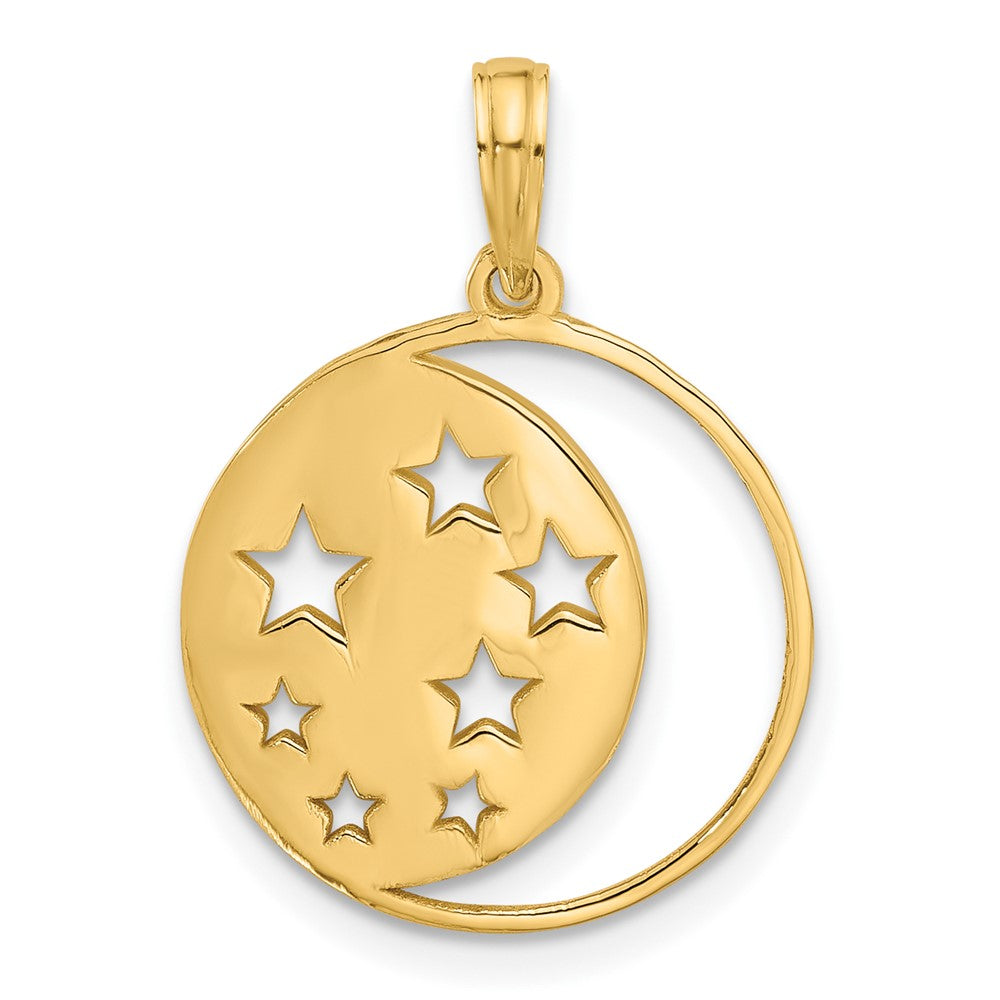 Charlie & Co Jewelry | 14k Polished Moon And Stars Charm - Model D5605