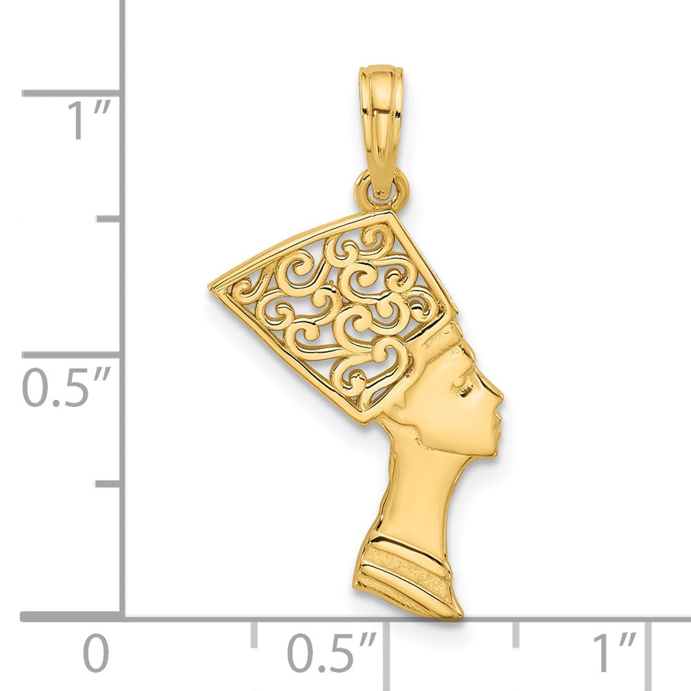 Charlie & Co Jewelry | 14k Fancy Nefertiti Profile Charm - Model D5611