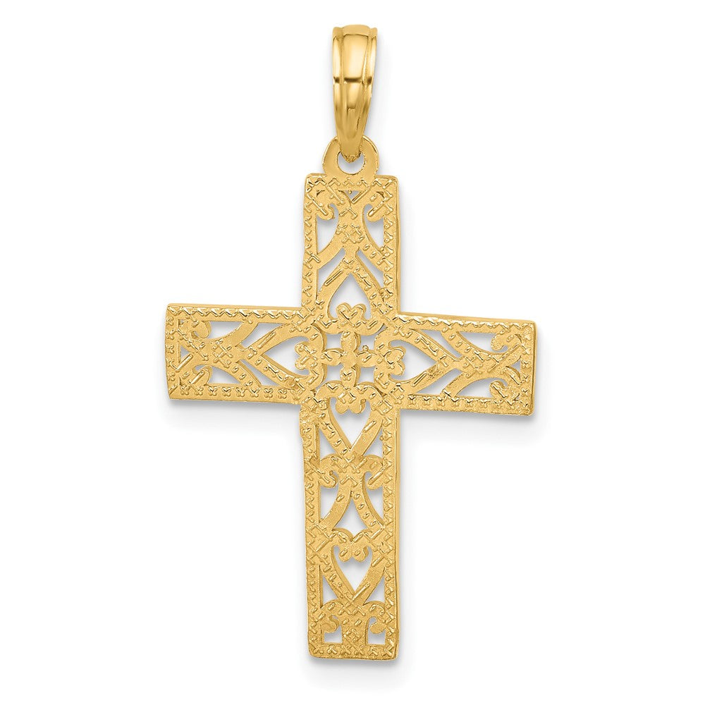 Charlie & Co Jewelry | 14ky Fancy Cross Charm - Model D5612
