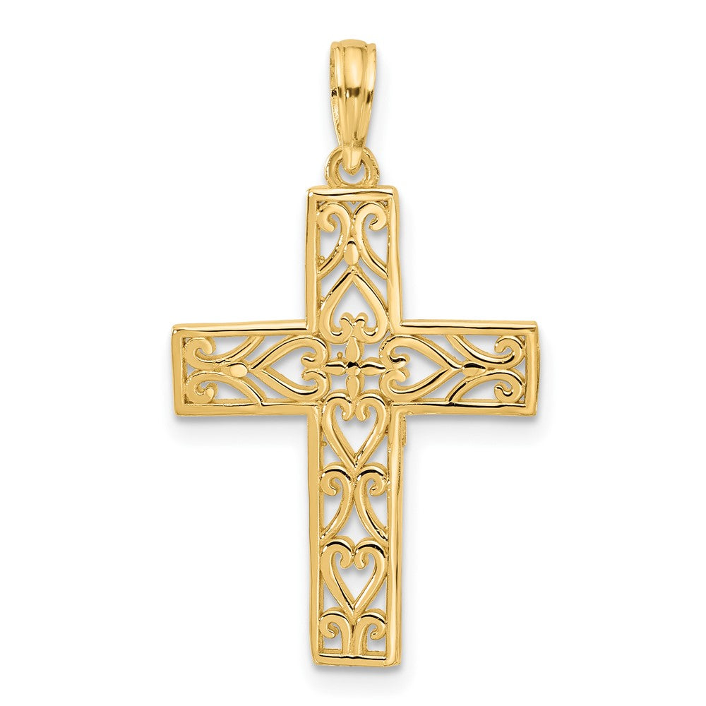 Charlie & Co Jewelry | 14ky Fancy Cross Charm - Model D5612