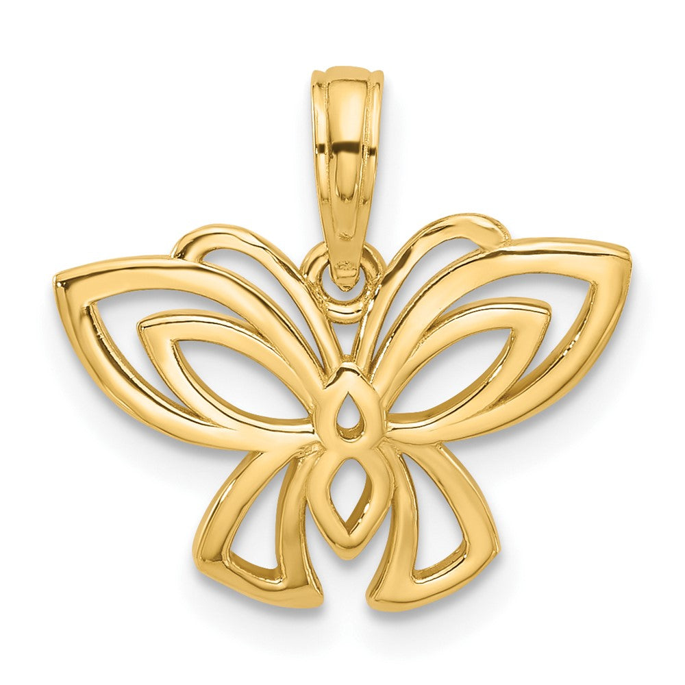 Charlie & Co Jewelry | 14k Polished Fancy Butterfly Charm - Model D5614