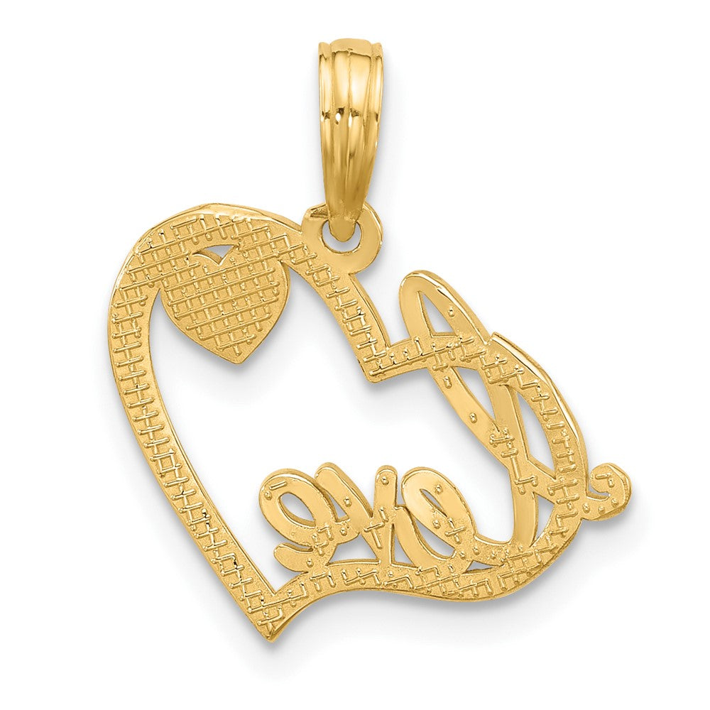 Charlie & Co Jewelry | 14k Polished Fancy Love And Hearts Charm - Model D5618