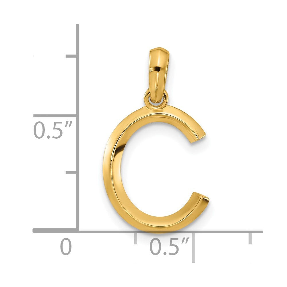 Charlie & Co Jewelry | 14ky Fancy Letter C - Model D5668C