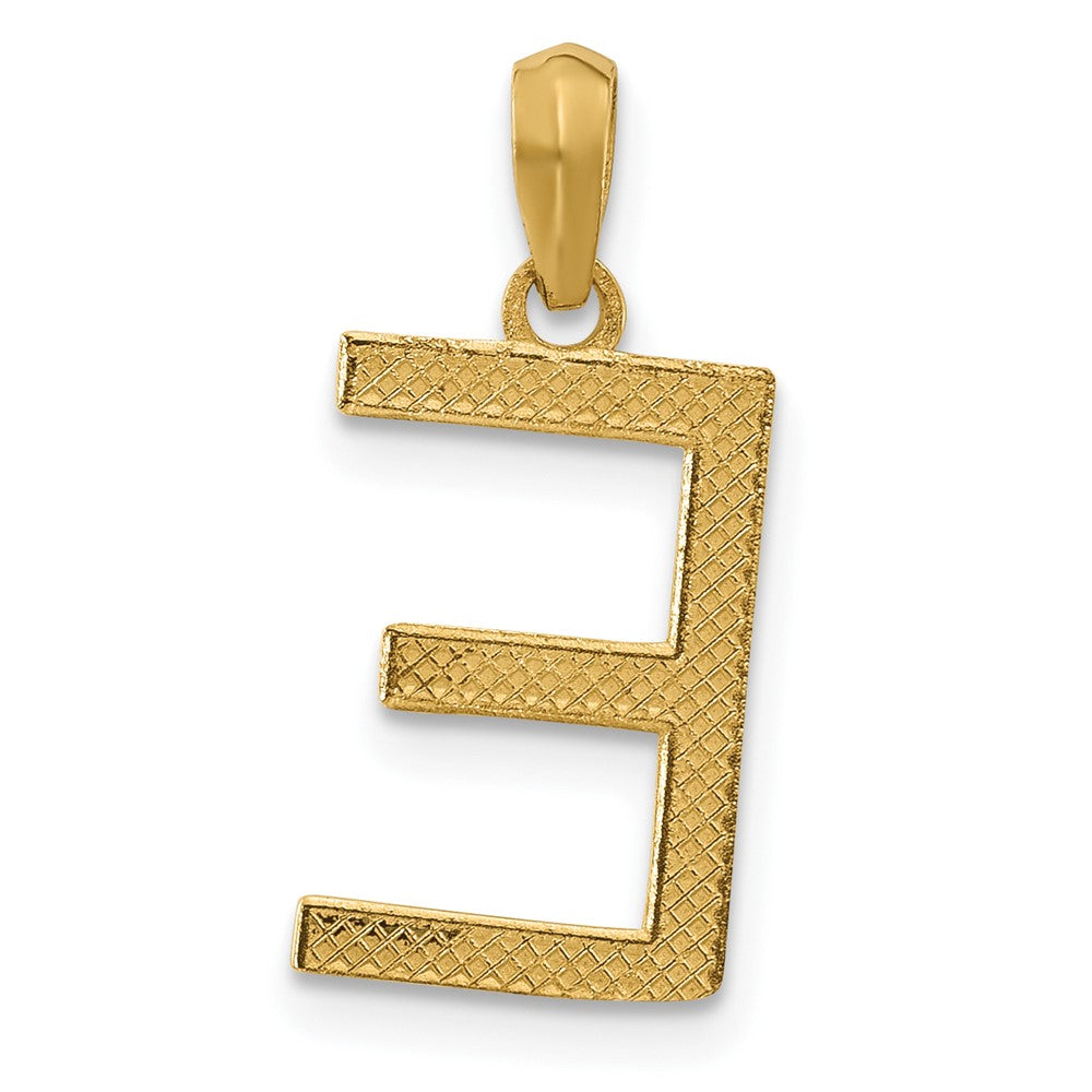 Charlie & Co Jewelry | 14ky Fancy Letter E - Model D5668E