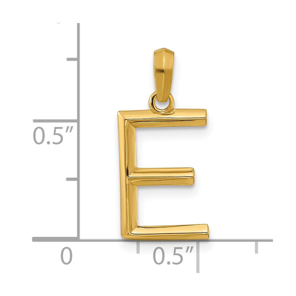 Charlie & Co Jewelry | 14ky Fancy Letter E - Model D5668E