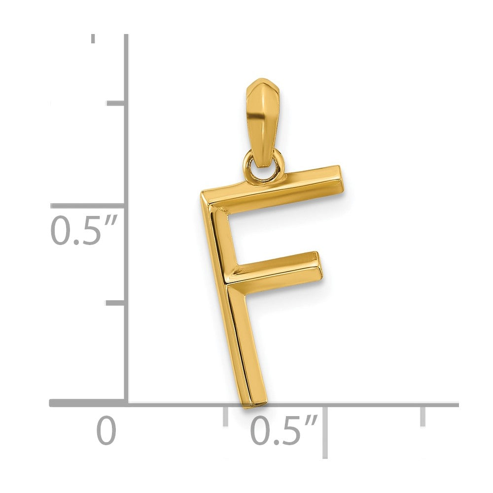 Charlie & Co Jewelry | 14ky Fancy Letter F - Model D5668F