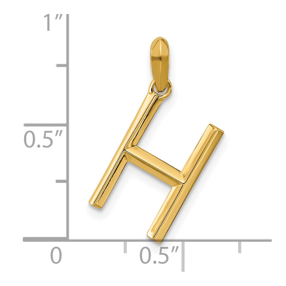 Charlie & Co Jewelry | 14ky Fancy Letter H - Model D5668H