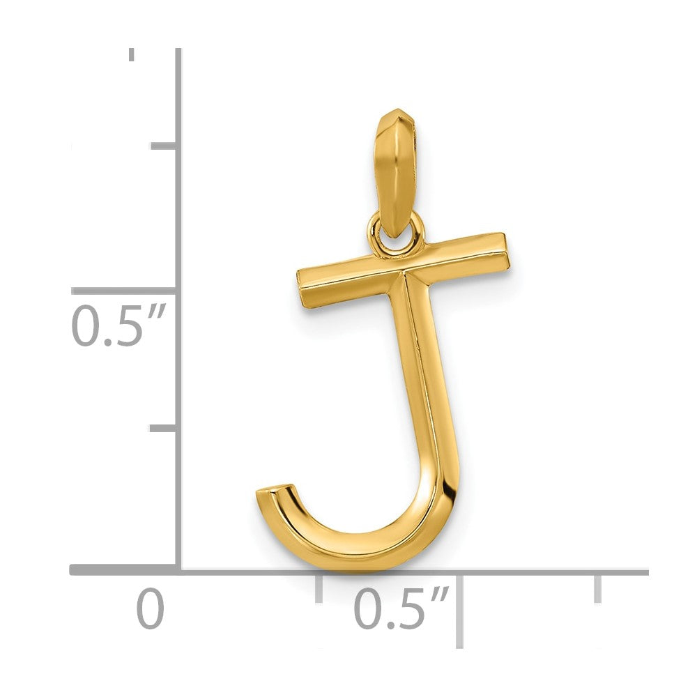 Charlie & Co Jewelry | 14ky Fancy Letter J - Model D5668J