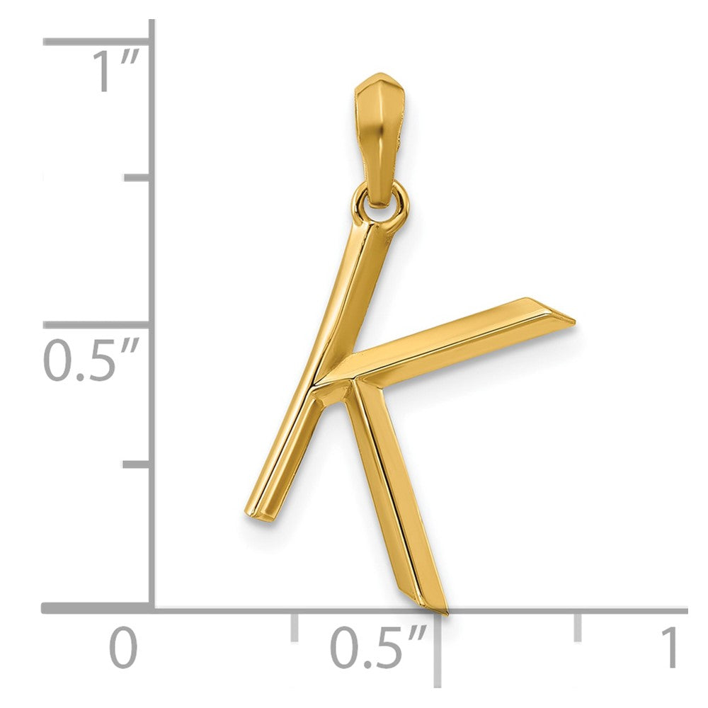 Charlie & Co Jewelry | 14ky Fancy Letter K - Model D5668K