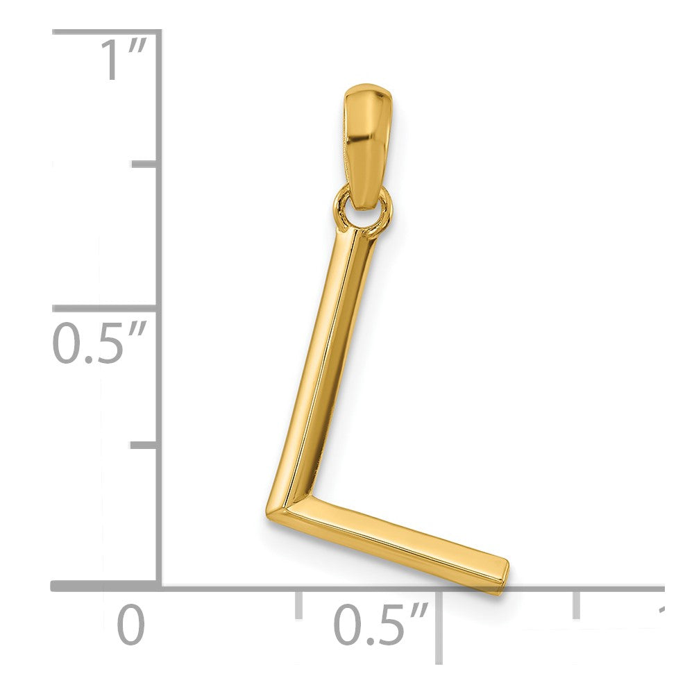 Charlie & Co Jewelry | 14ky Fancy Letter L - Model D5668L