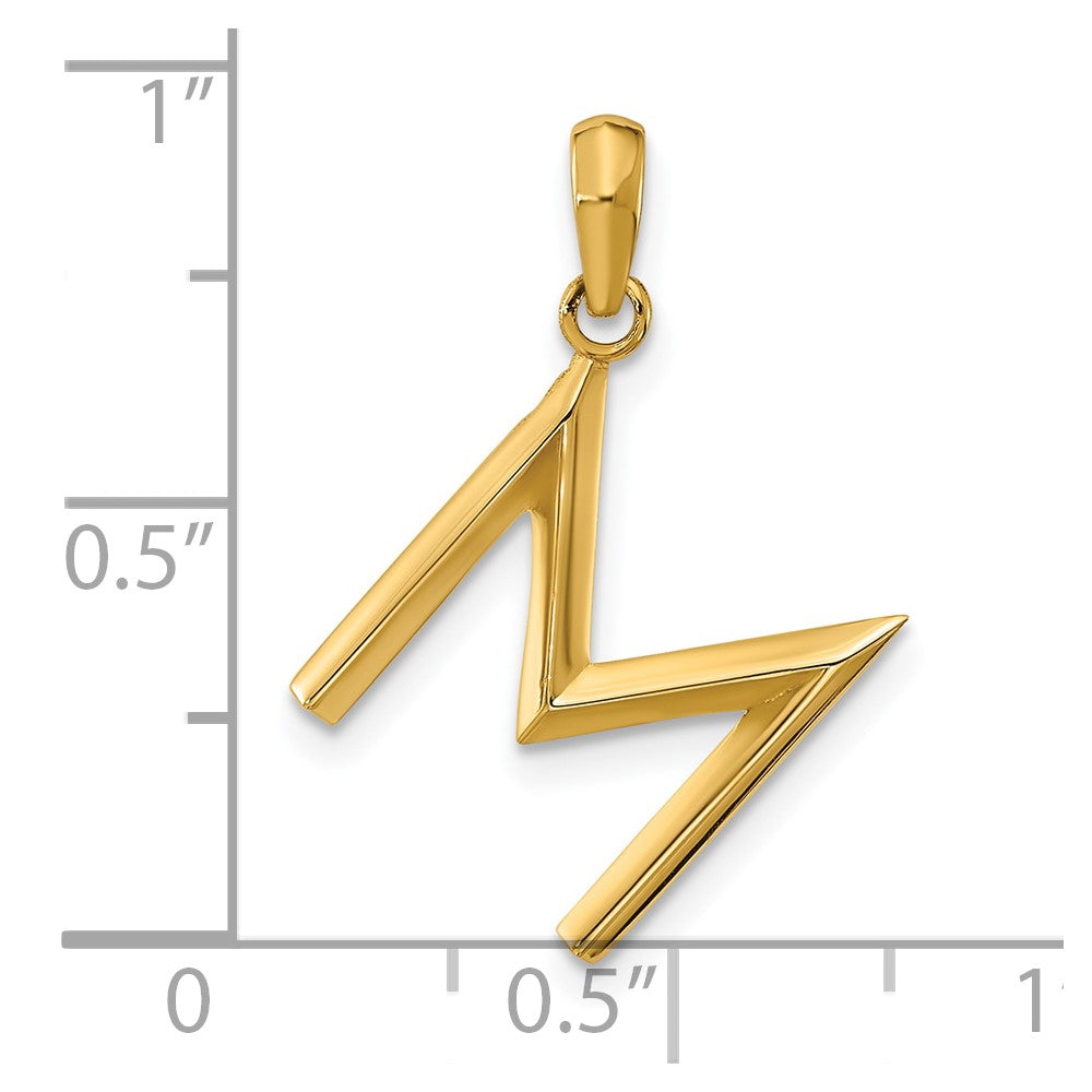 Charlie & Co Jewelry | 14ky Fancy Letter M - Model D5668M