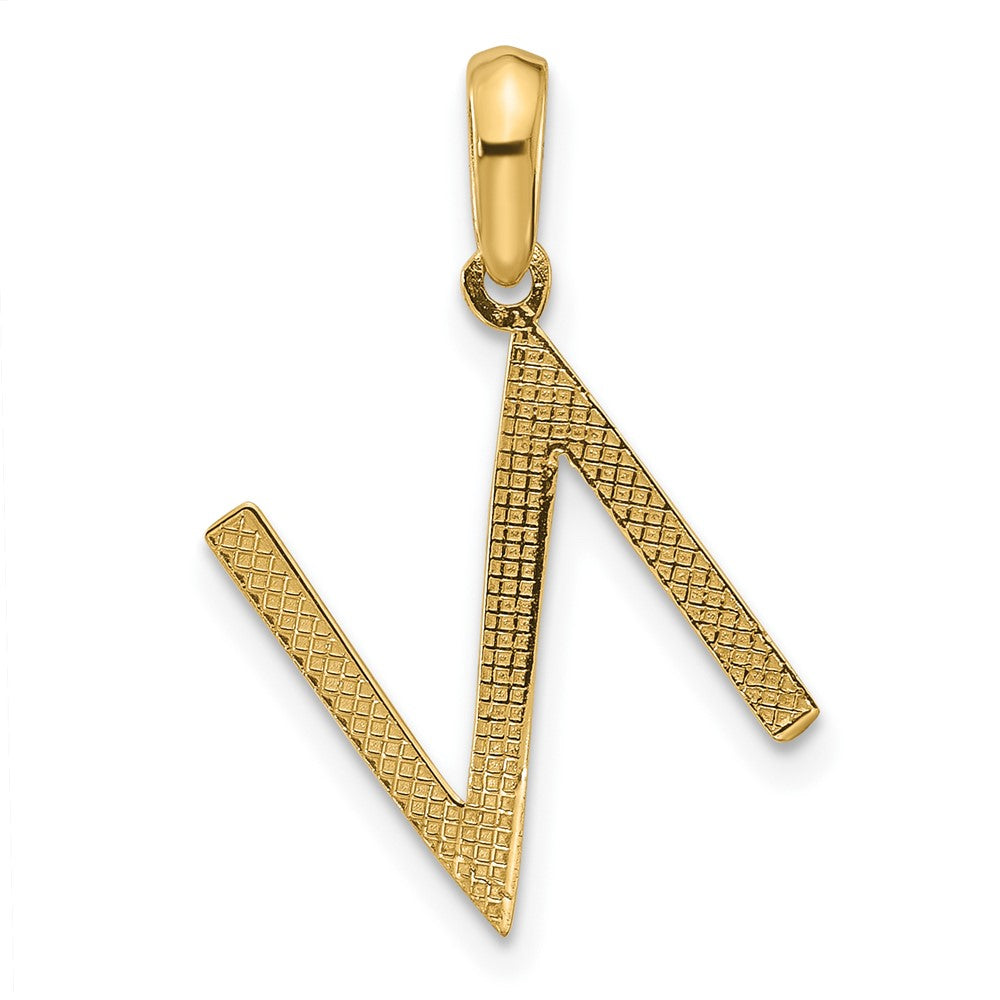 Charlie & Co Jewelry | 14ky Fancy Letter N - Model D5668N