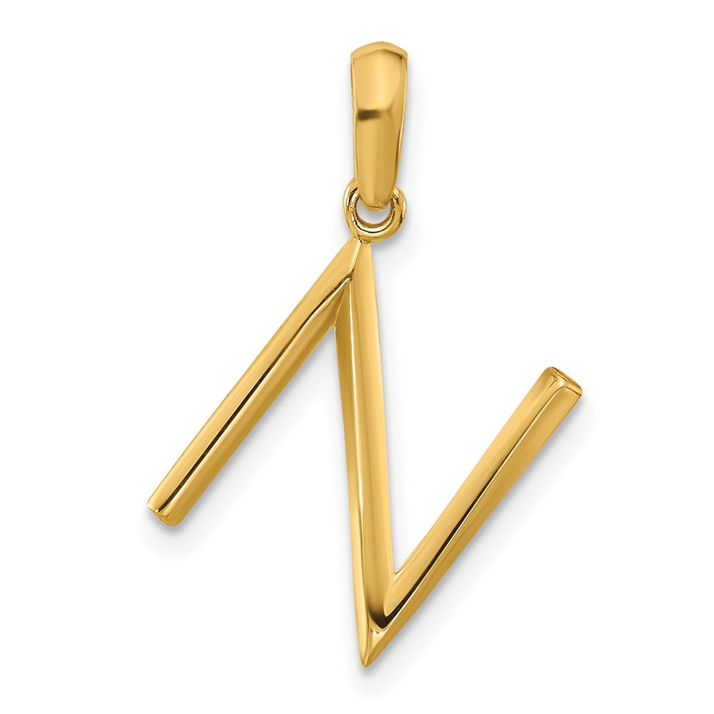 Charlie & Co Jewelry | 14ky Fancy Letter N - Model D5668N