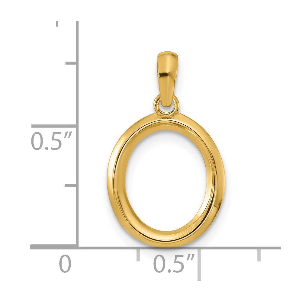 Charlie & Co Jewelry | 14ky Fancy Letter O - Model D5668O