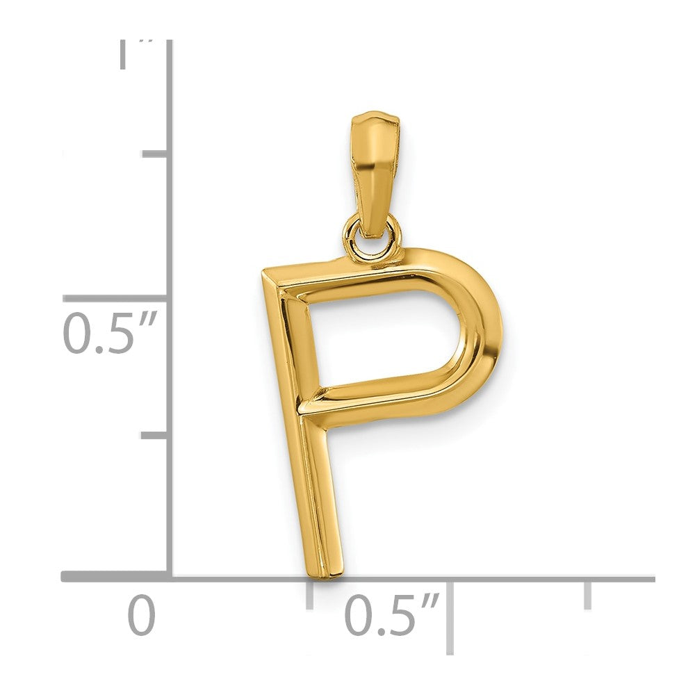 Charlie & Co Jewelry | 14ky Fancy Letter P - Model D5668P