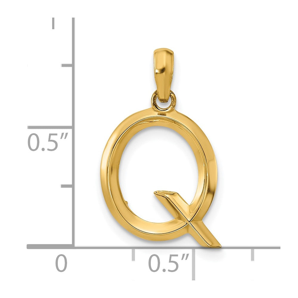 Charlie & Co Jewelry | 14ky Fancy Letter Q - Model D5668Q