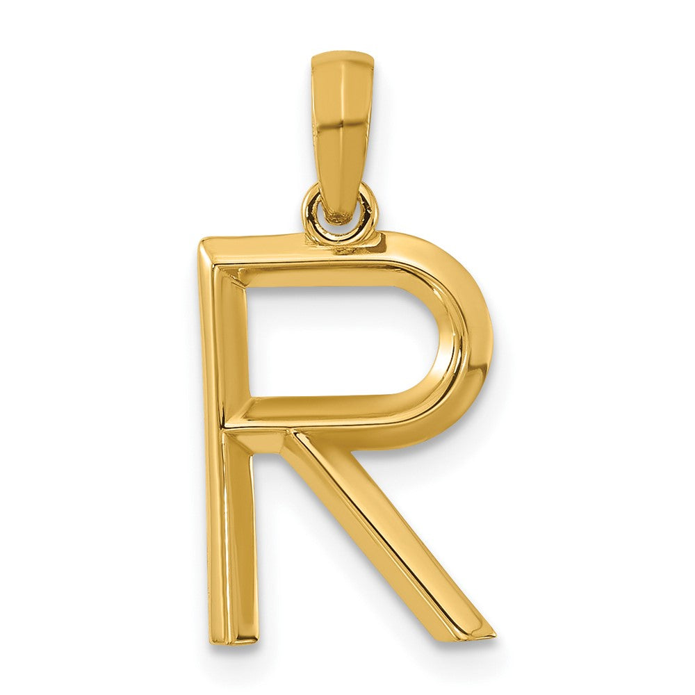 14k Fancy Letter R - Model D5668R | Charlie & Co. Jewelry