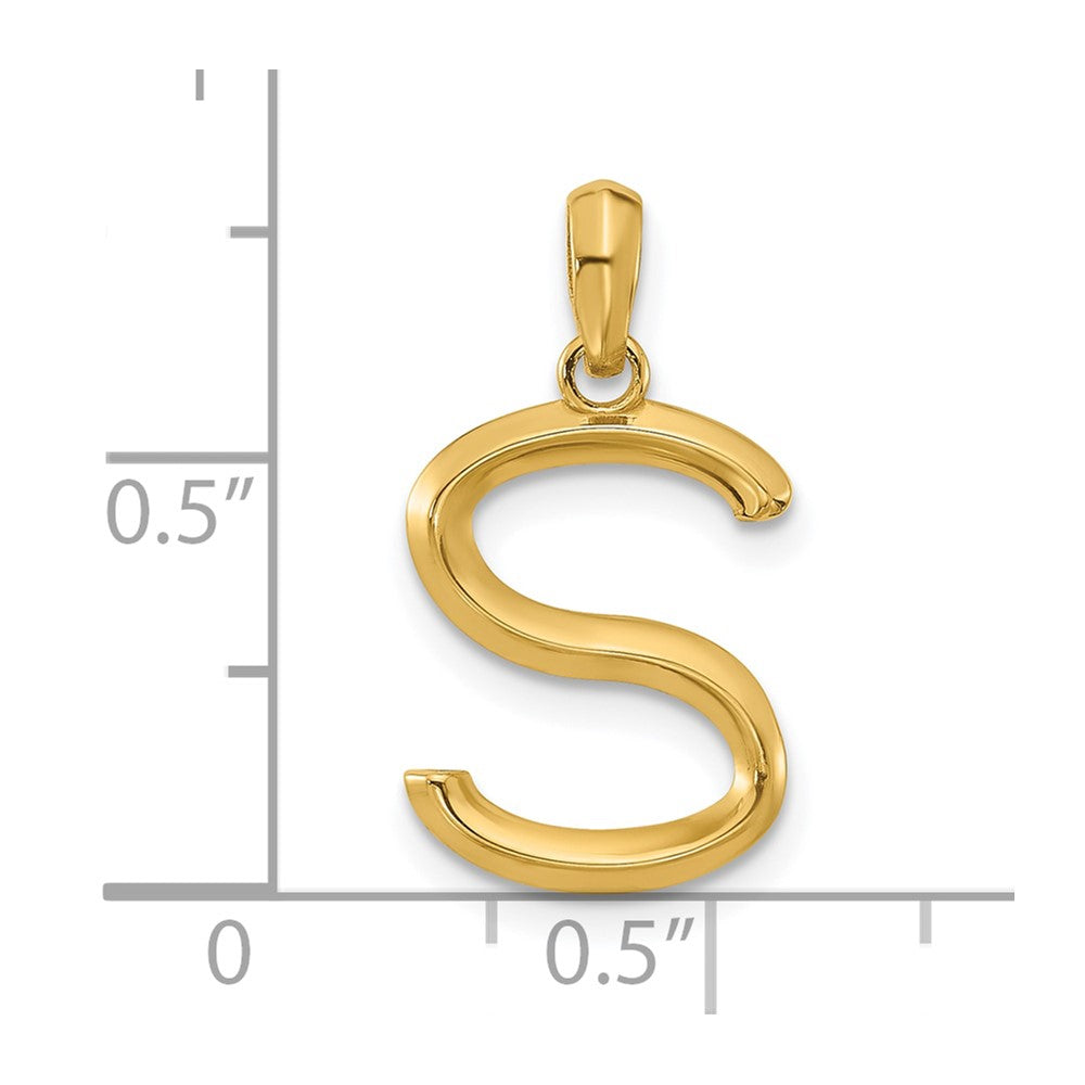 Charlie & Co Jewelry | 14ky Fancy Letter S - Model D5668S