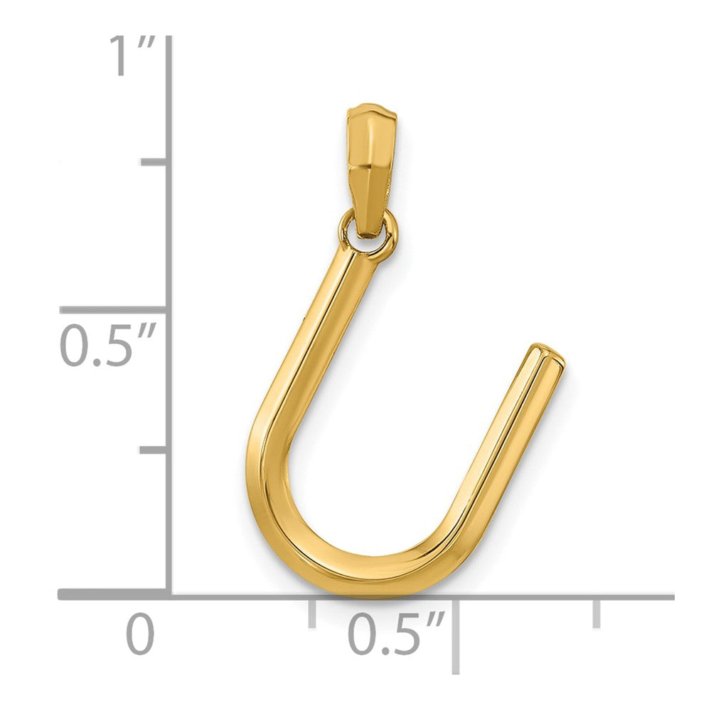 Charlie & Co Jewelry | 14ky Fancy Letter U - Model D5668U
