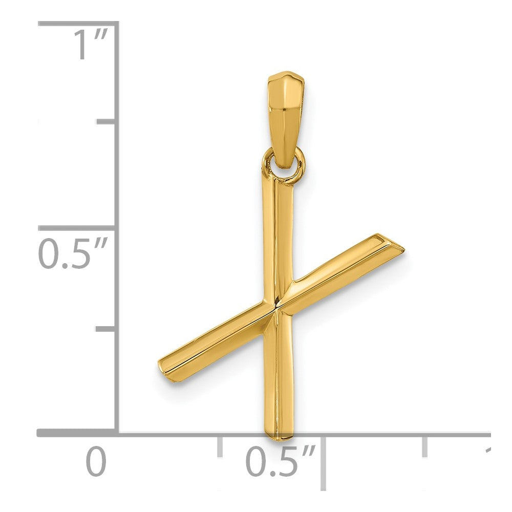 Charlie & Co Jewelry | 14ky Fancy Letter X - Model D5668X