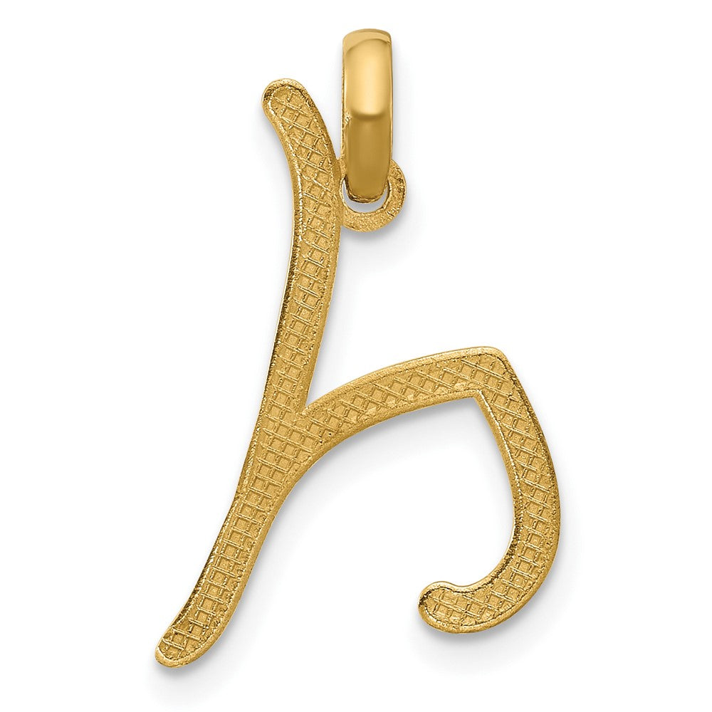 14K Gold Fancy Letter 'Y' Charm Pendant - Charlie & Co. Jewelry