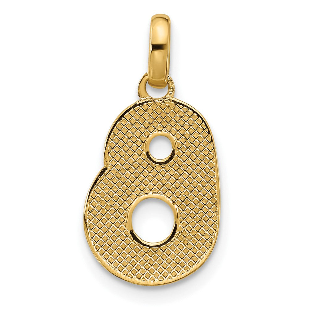 14K Gold Fancy Letter "B" Initial Pendant - Charlie & Co. Jewelry