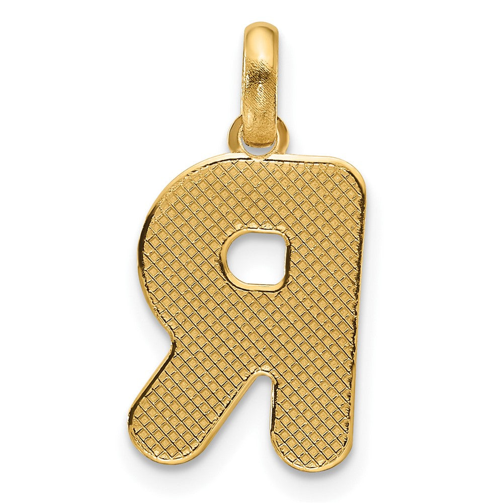 14K Gold Fancy Letter "R" Initial Pendant - Charlie & Co. Jewelry