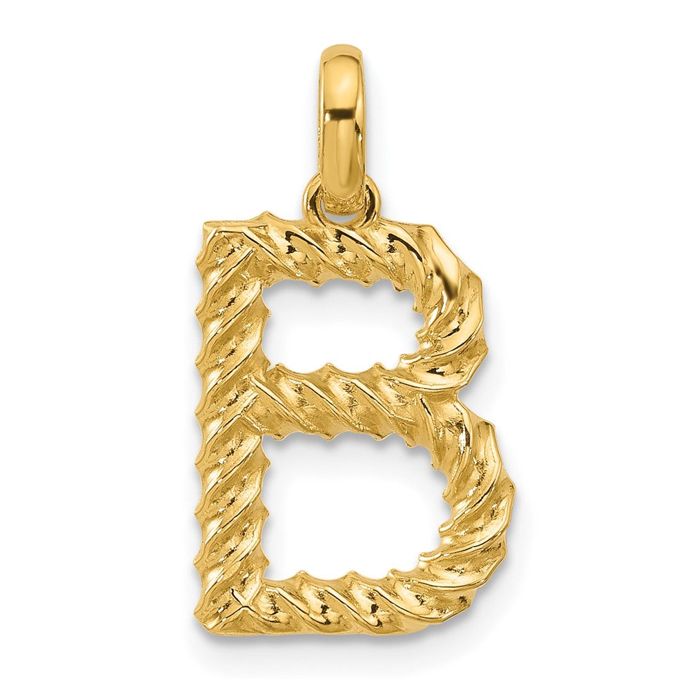 Charlie & Co Jewelry | 14ky Fancy Twist Letter B - Model D5677B