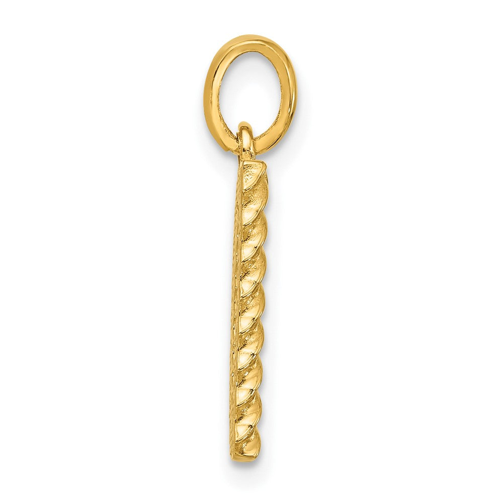 Charlie & Co Jewelry | 14ky Fancy Twist Letter D - Model D5677D