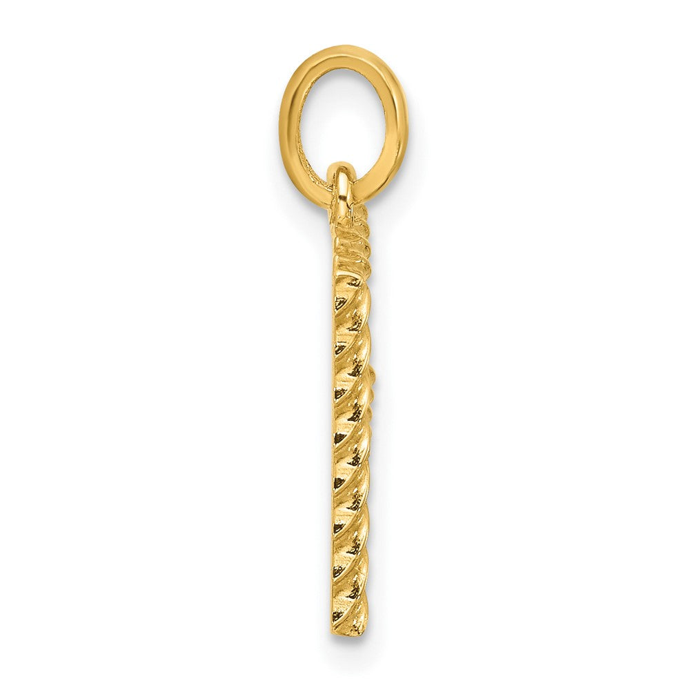 Charlie & Co Jewelry | 14ky Fancy Twist Letter F - Model D5677F