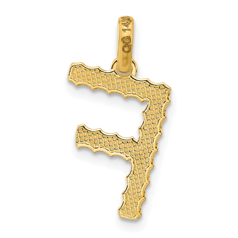 Charlie & Co Jewelry | 14ky Fancy Twist Letter F - Model D5677F