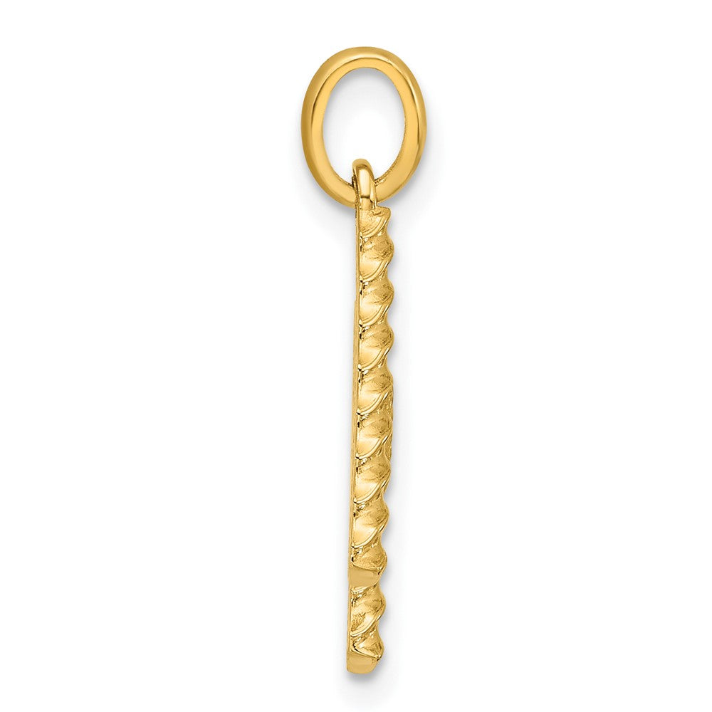 Charlie & Co Jewelry | 14ky Fancy Twist Letter H - Model D5677H