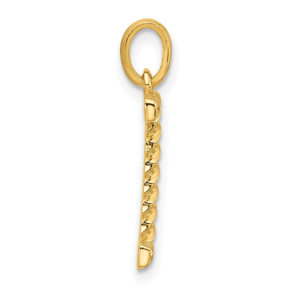 Charlie & Co Jewelry | 14ky Fancy Twist Letter I - Model D5677I