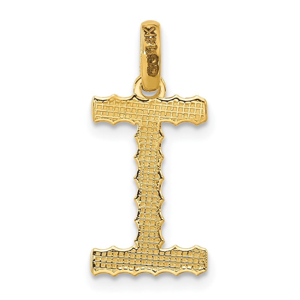 Charlie & Co Jewelry | 14ky Fancy Twist Letter I - Model D5677I