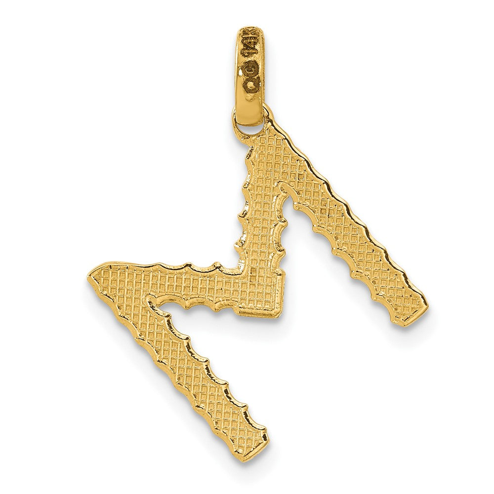 Charlie & Co Jewelry | 14ky Fancy Twist Letter M - Model D5677M