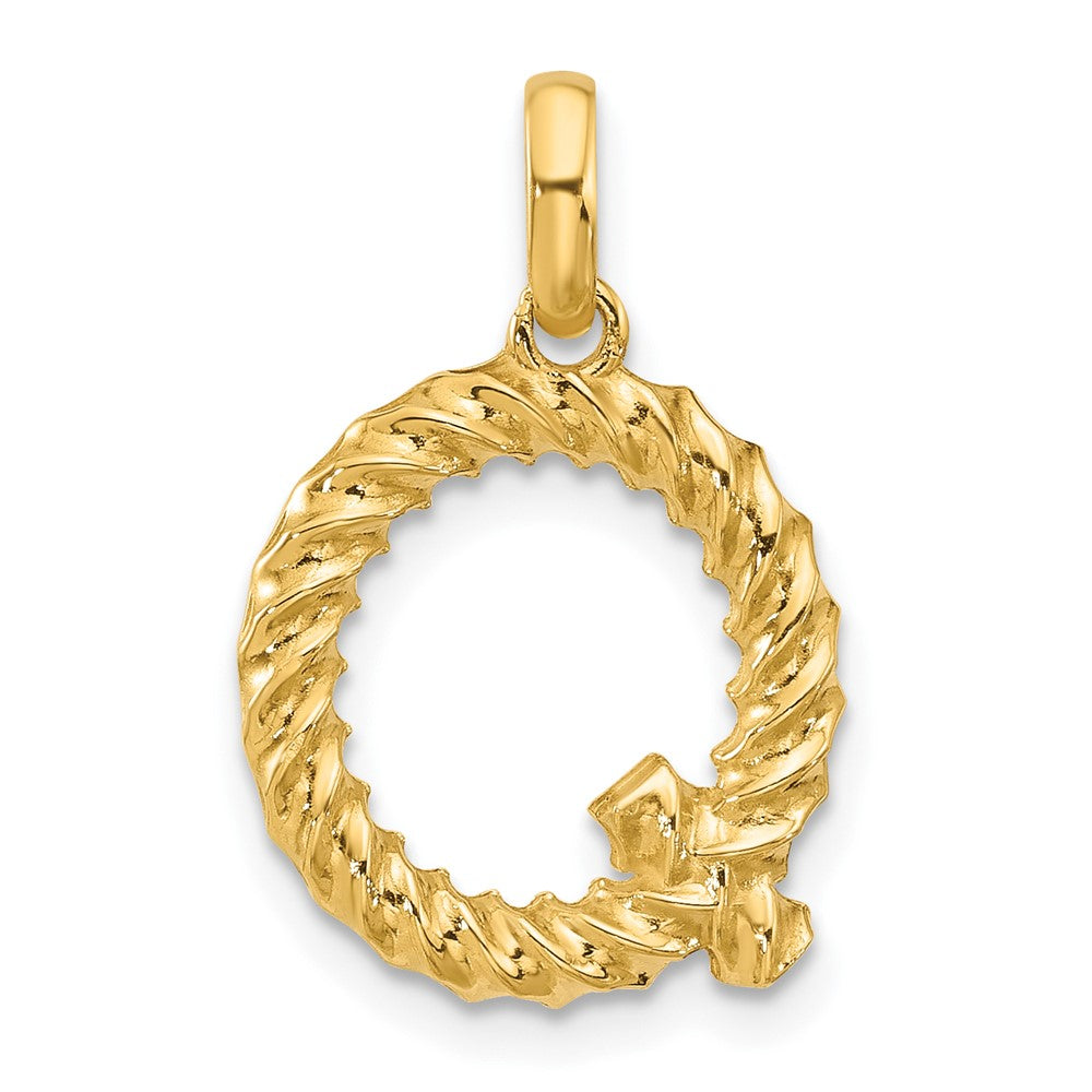 Charlie & Co Jewelry | 14ky Fancy Twist Letter Q - Model D5677Q