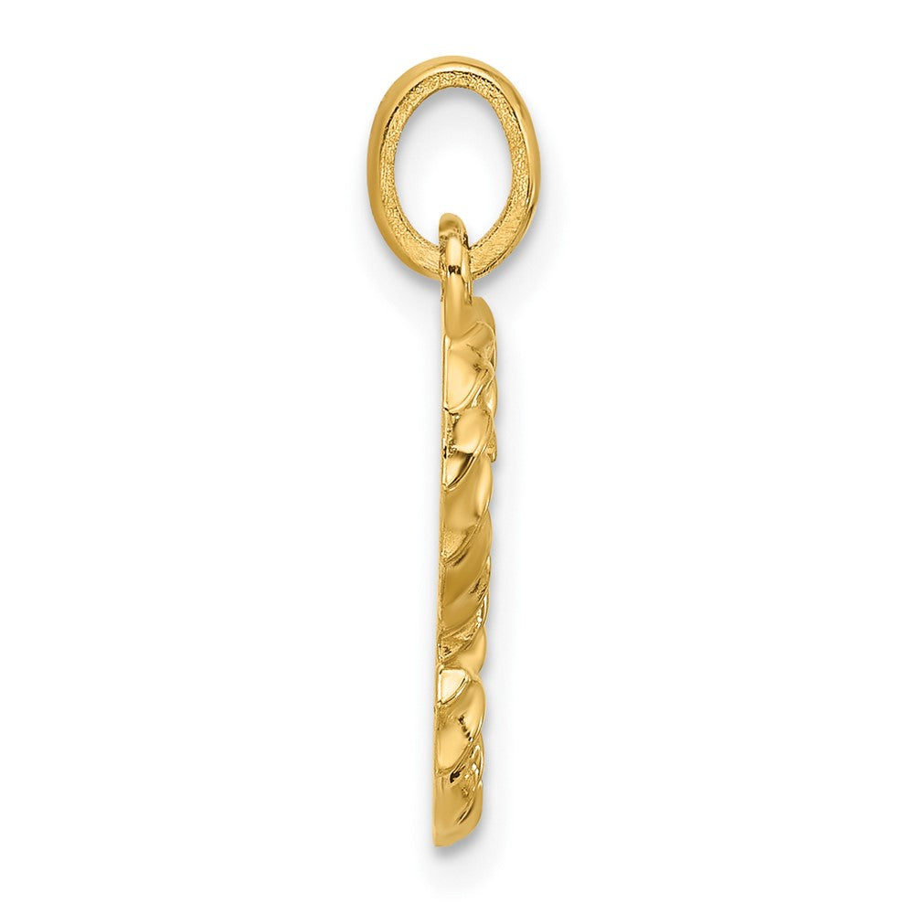 Charlie & Co Jewelry | 14ky Fancy Twist Letter S - Model D5677S