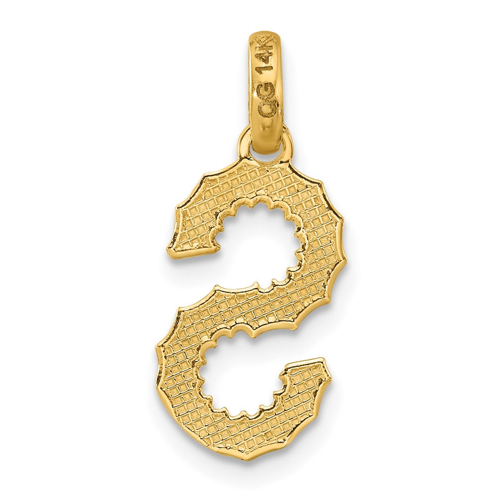 Charlie & Co Jewelry | 14ky Fancy Twist Letter S - Model D5677S