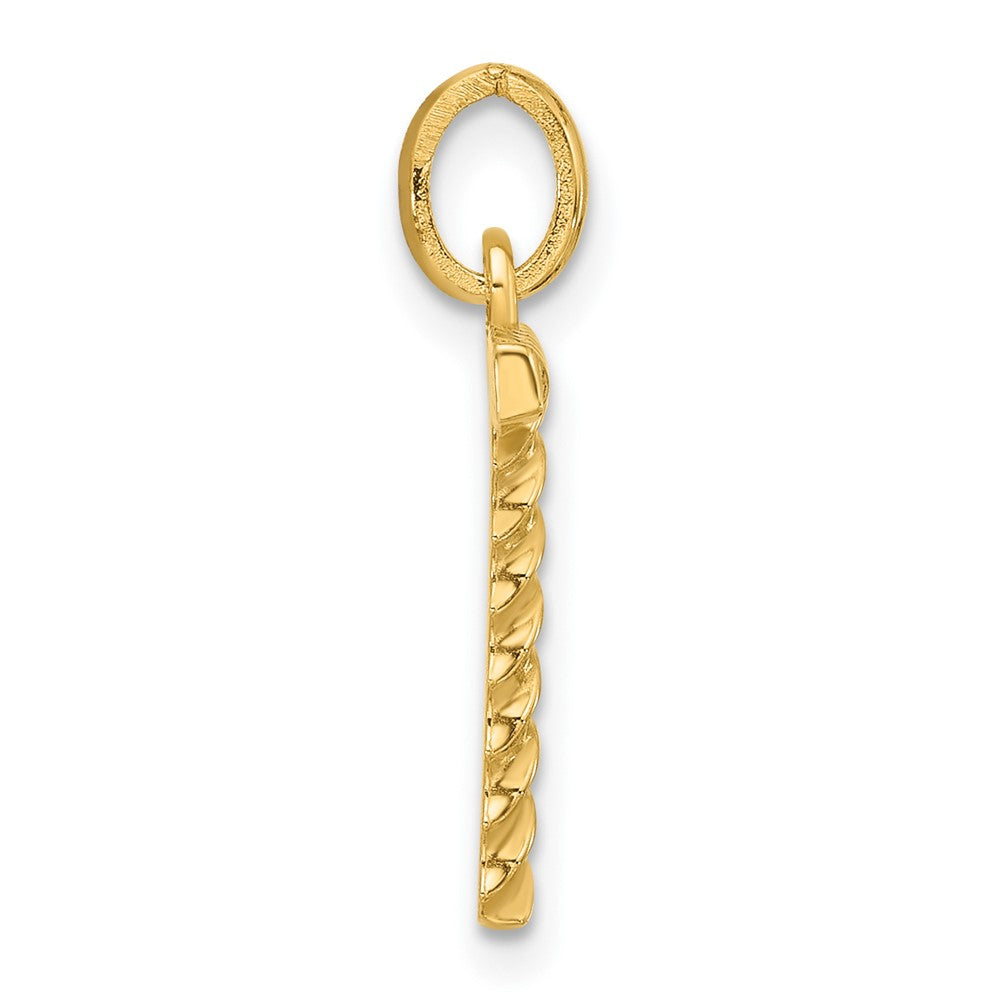 Charlie & Co Jewelry | 14ky Fancy Twist Letter T - Model D5677T
