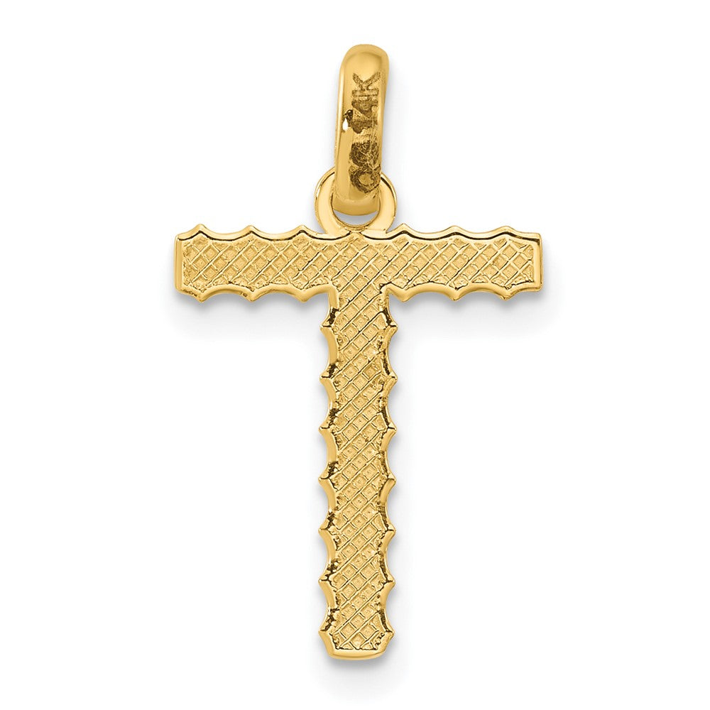 Charlie & Co Jewelry | 14ky Fancy Twist Letter T - Model D5677T