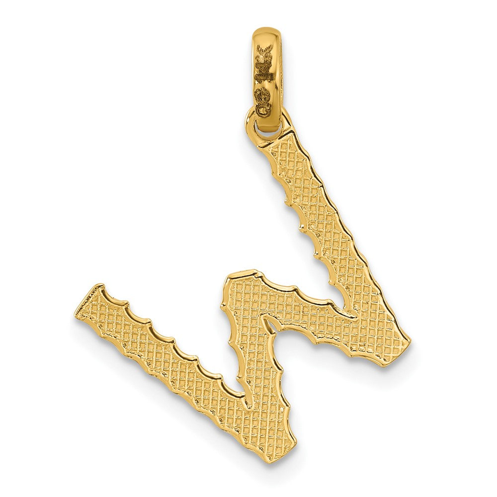 Charlie & Co Jewelry | 14ky Fancy Twist Letter W - Model D5677W